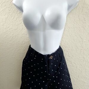 Old Navy Black Polka Dot Shorts